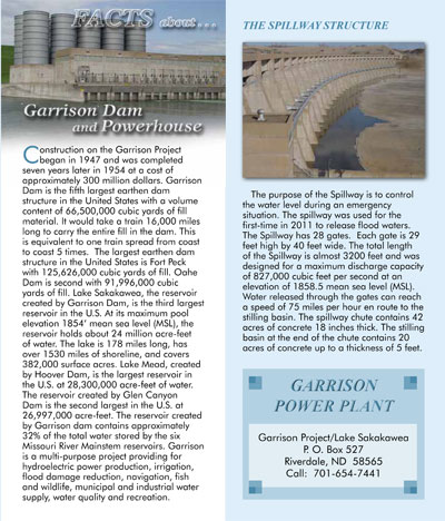 Facts About Garrison Dam Brochure